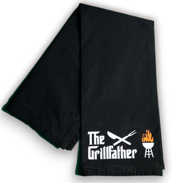 Grillfather Tea Towel 27x27 Inch Cotton Flour Sack Towel for BBQ Grill Masters